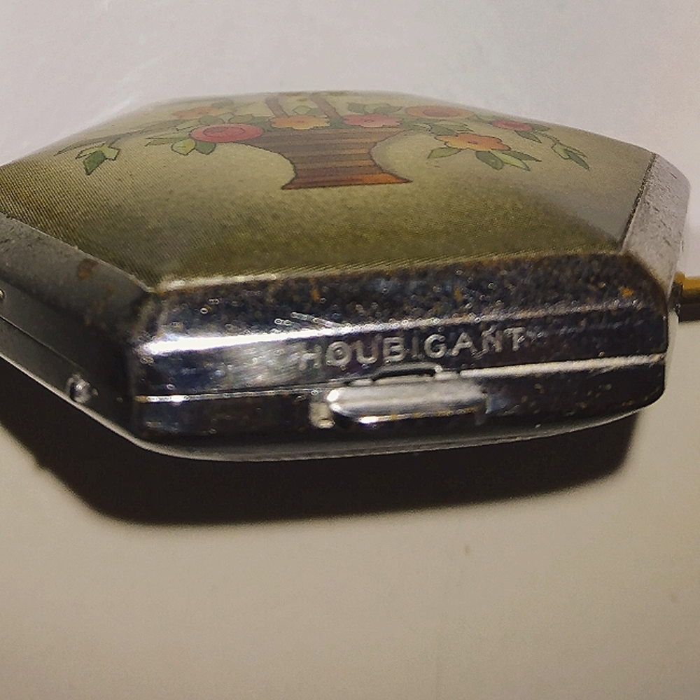 Vintage Houbigant Flower Basket Powder Compact - Picture 3 of 11